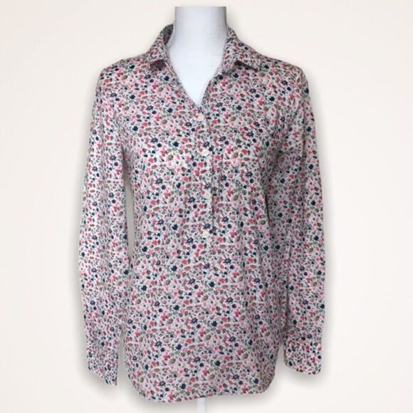 J. Crew Ditsy Floral Popover Shirt - Picture 4 of 7